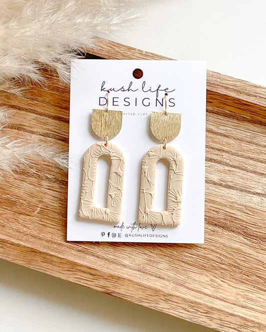 Clay Earrings | Spring Window Dangles