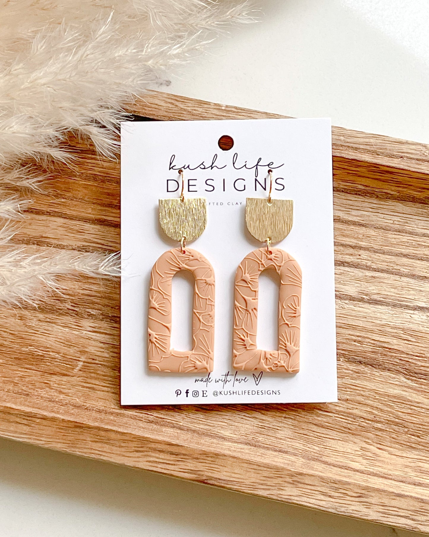 Clay Earrings | Spring Window Dangles
