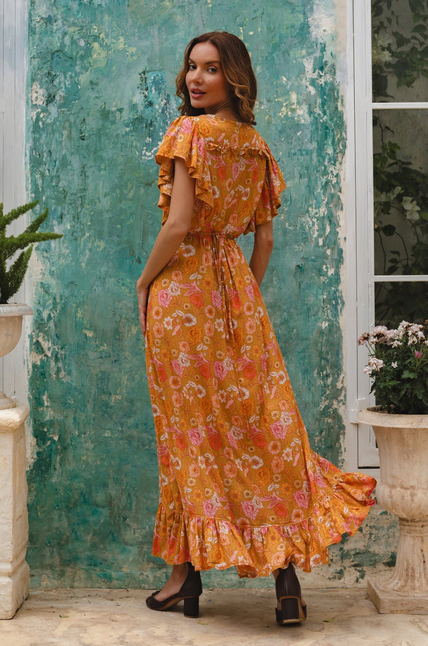 Carmen Wrap Maxi Dress (Sale)
