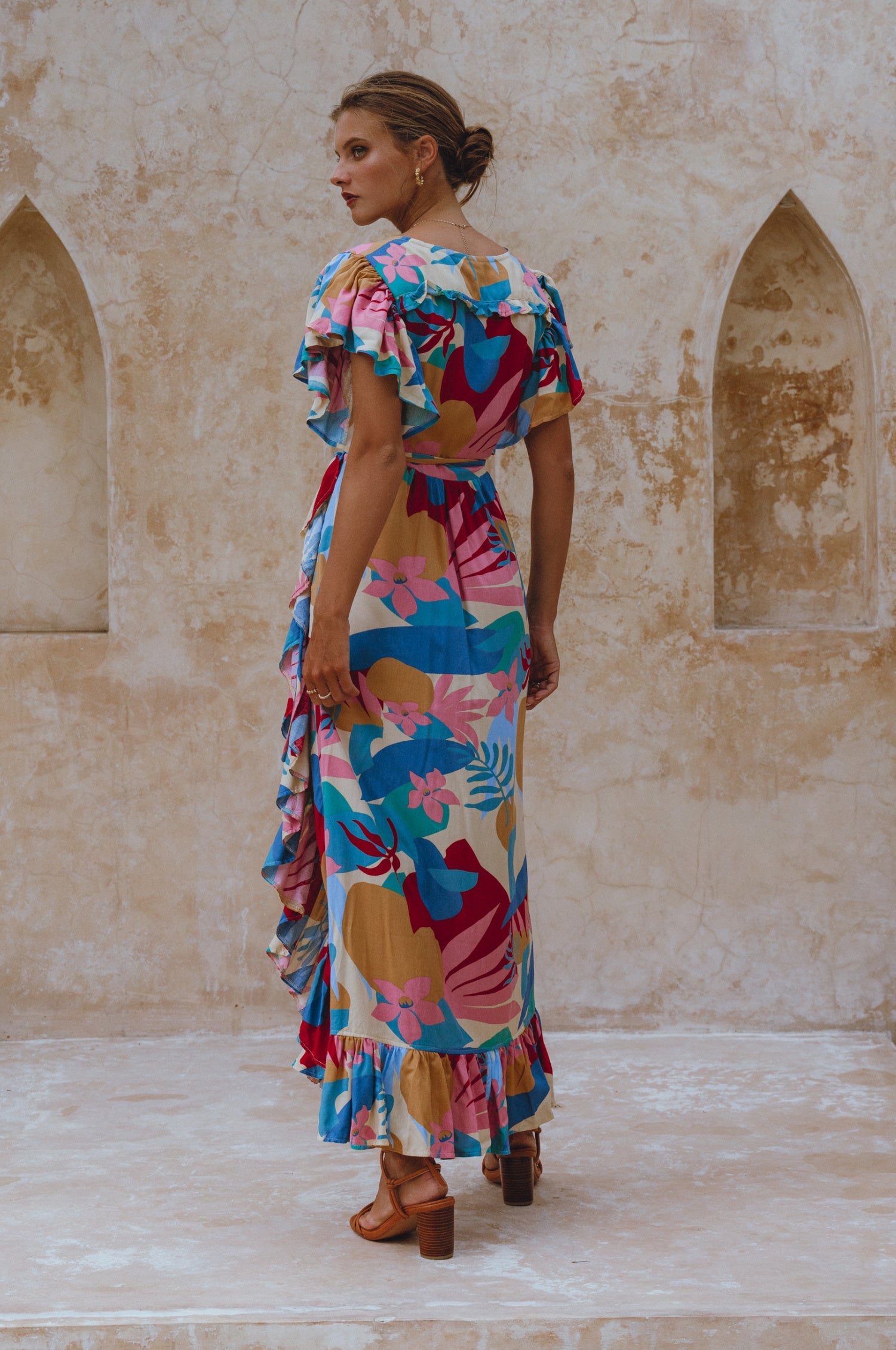 Carmen Wrap Maxi Dress (Sale)