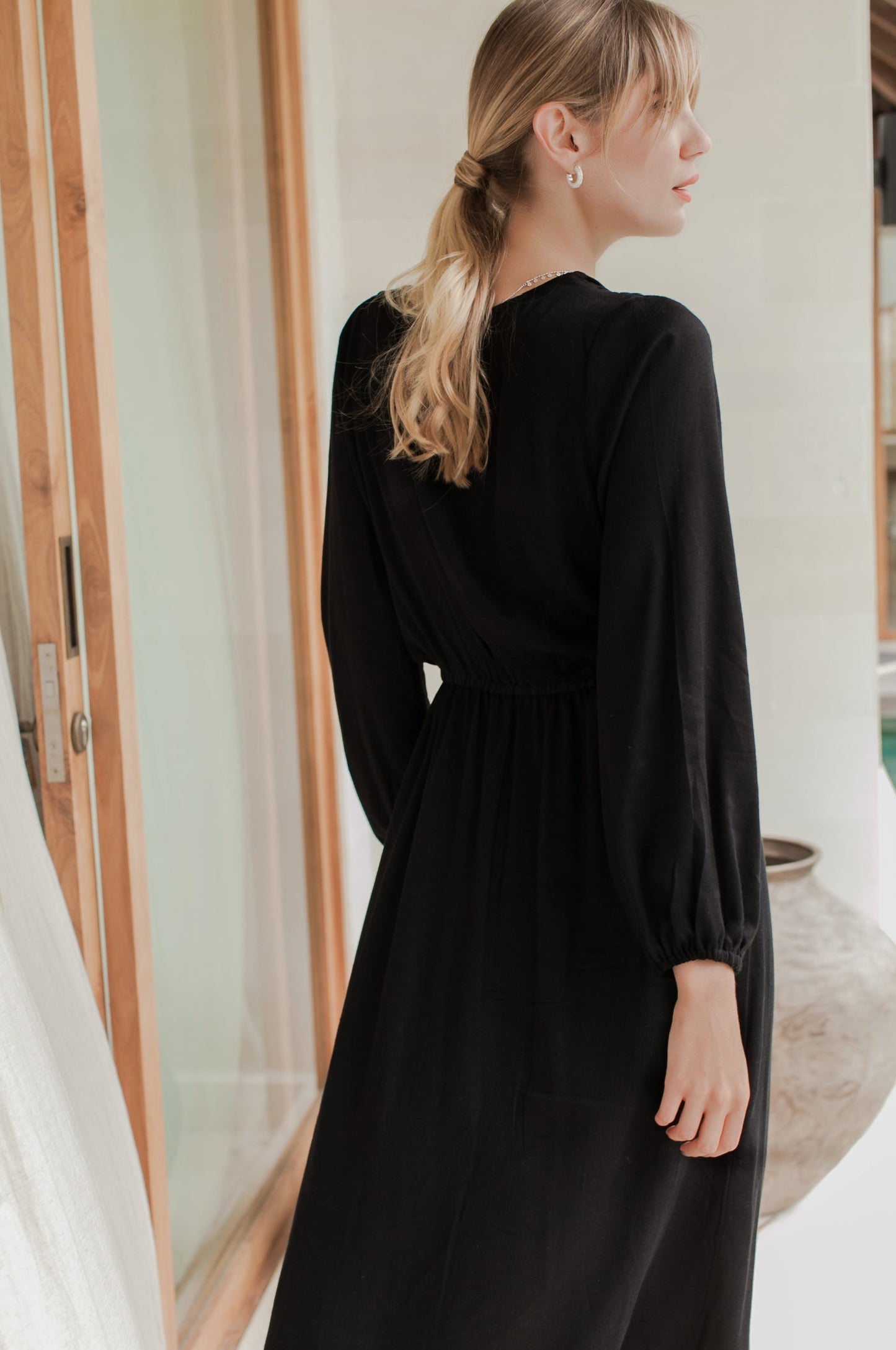 Greta Long Sleeve Midi Dress (Sale)