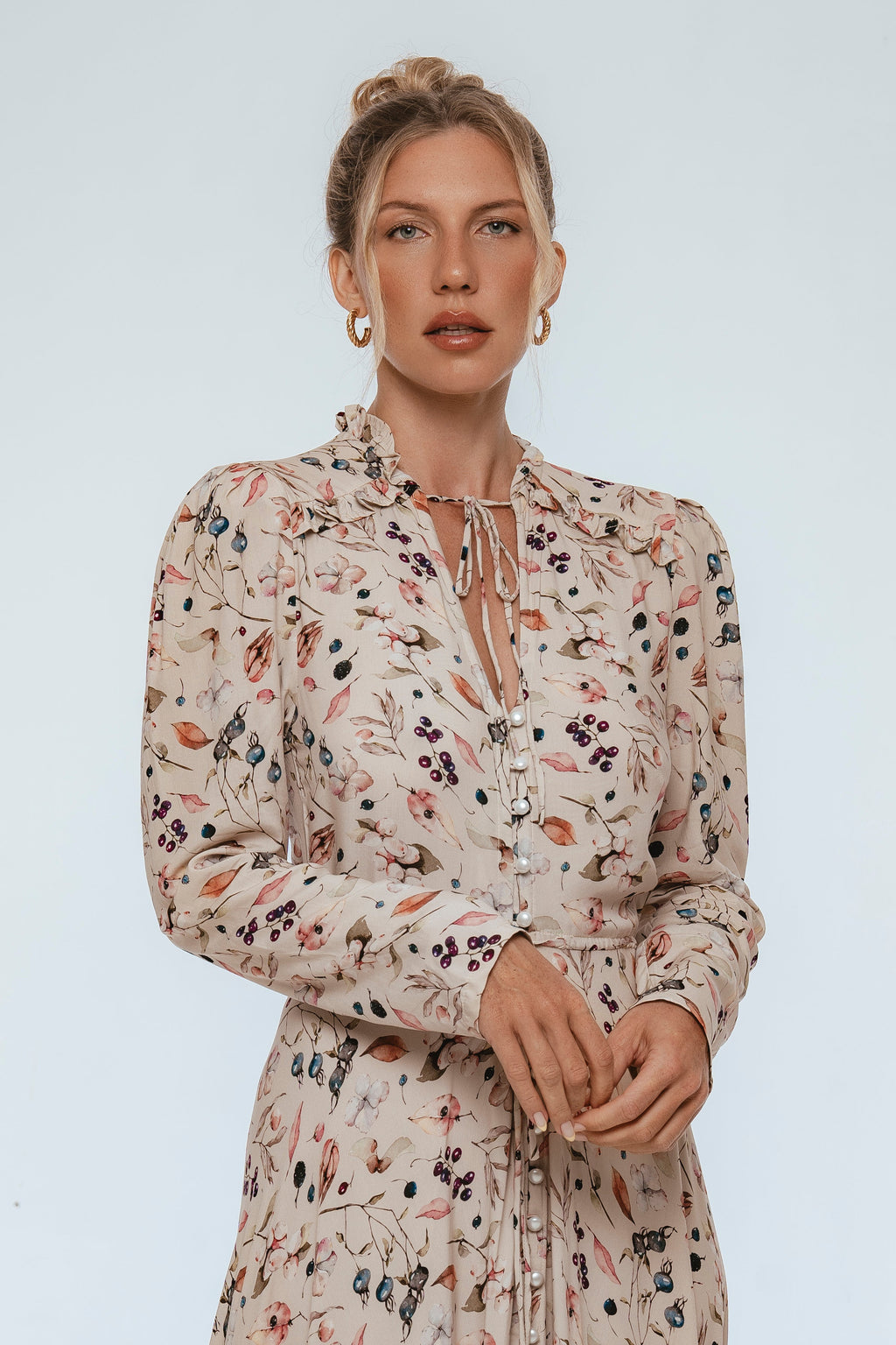 Poeme Long Sleeve Maxi Dress