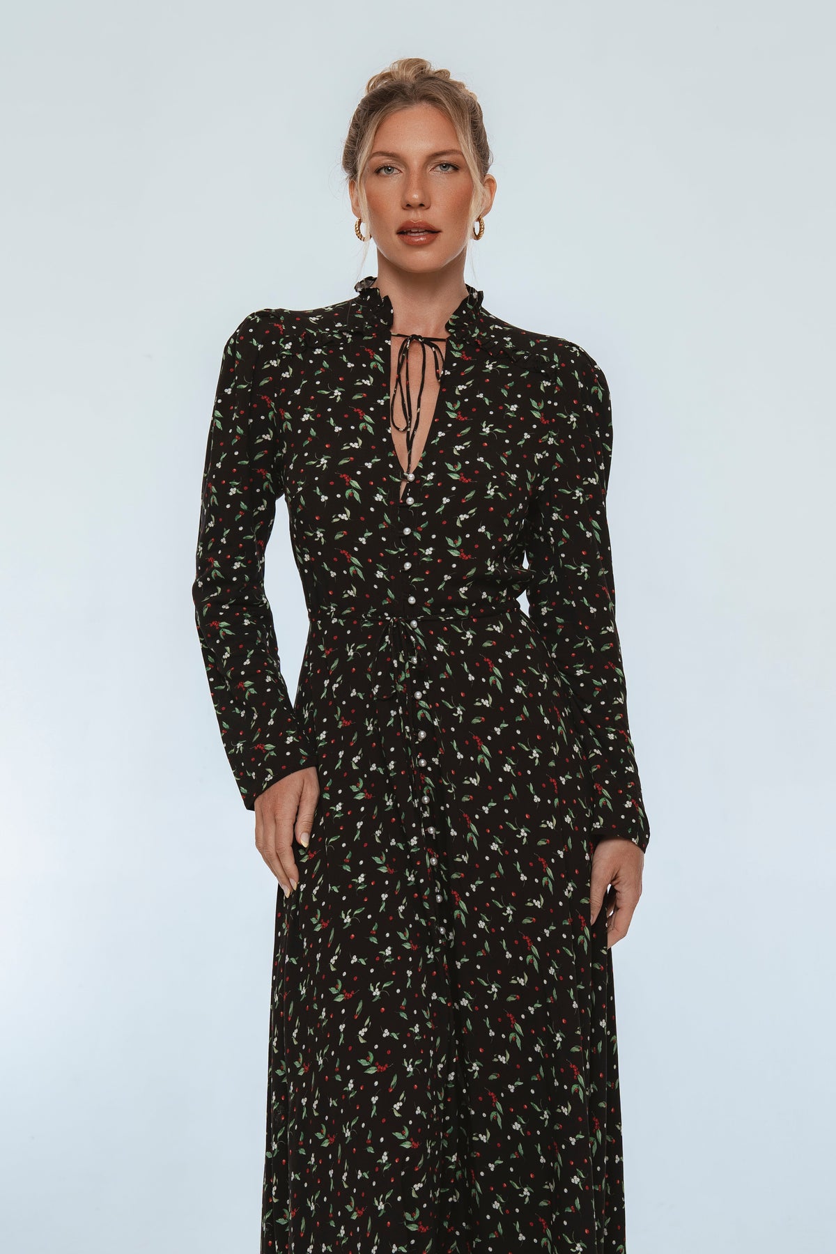 Poeme Long Sleeve Maxi Dress