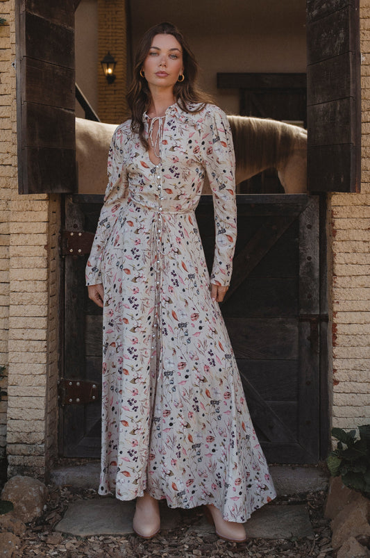 Poeme Long Sleeve Maxi Dress