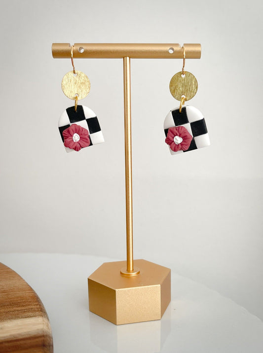 Chevron Flower Dangle